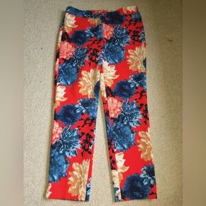 Talbots Dahlia Floral Print Pants